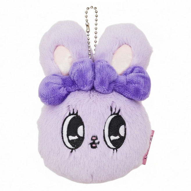 Esther Bunny 艾絲樂小兔 絨毛吊飾 紫色, 1個