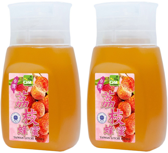 彩花蜜 台灣荔枝蜂蜜, 350g, 2瓶