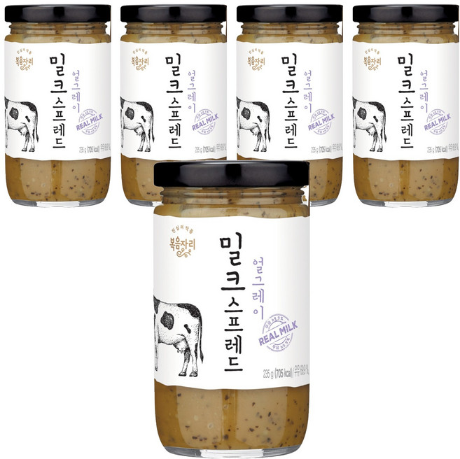 복음자리 밀크스프레드 얼그레이, 235g, 5개