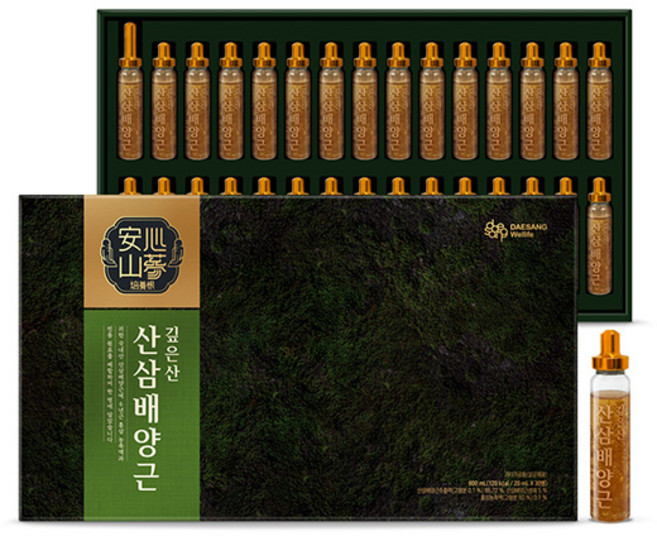 대상웰라이프 깊은산 산삼배양근 30p + 쇼핑백, 30병, 20ml, 20g, 1세트