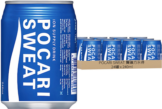POCARI SWEAT 寶礦力水得, 240ml, 24罐
