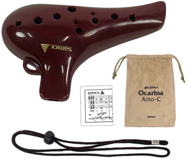 삼익악기 알토C 오카리나, NSO-AC2, 초코브라운, 1개