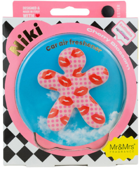 Mr&Mrs FRAGRANCE Niki 特別裝飾車用芳香劑, 1個, 櫻花