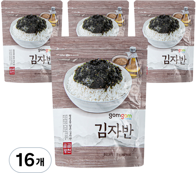gomgom 芝麻海苔酥, 70g, 16包