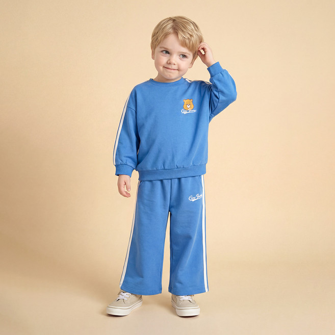 케어베어 텐더하트베어 라인배색 상하의 세트