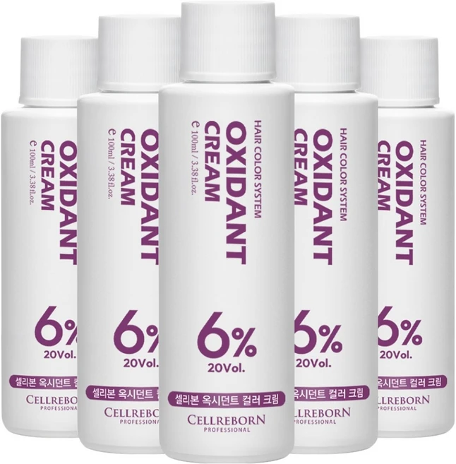 셀리본 옥시던트 컬러 크림 산화제 6%, 100ml, 5개 - 쿠팡
