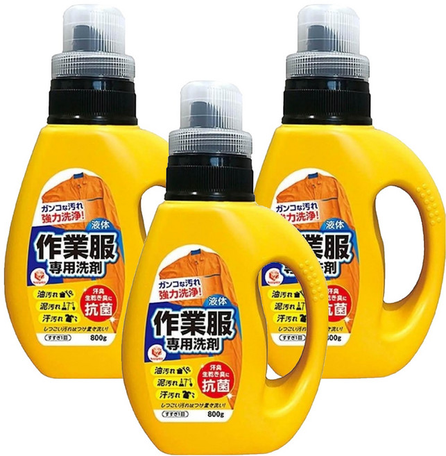 第一石鹼 Laundry Club 工作服專用清潔劑, 800g, 3瓶