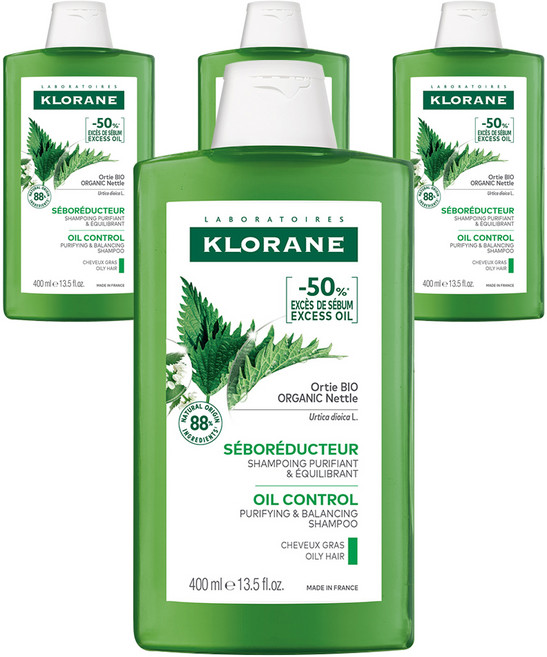 클로란 네틀 노세범 샴푸, 400ml, 4개