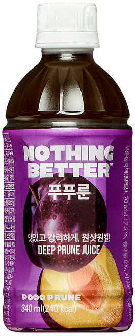 낫띵베럴 푸푸룬 푸룬주스, 340ml, 1개