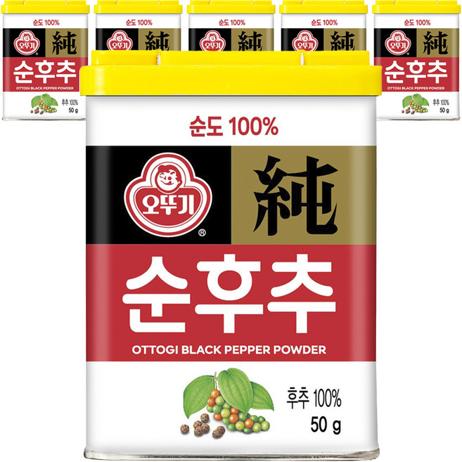 OTOKI 不倒翁 黑胡椒粉, 50g, 6個