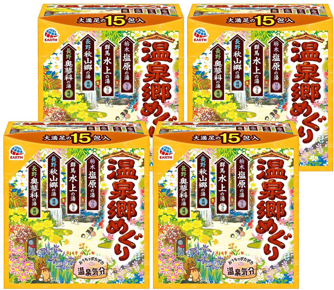 바스로망 온천기행 온천 입욕제 4계절향, 30g, 60개