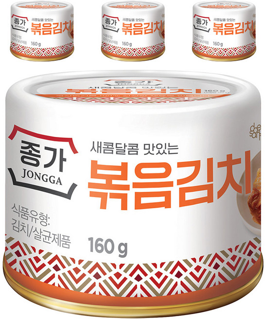 JONGGA 宗家府 香炒泡菜, 4罐, 160g