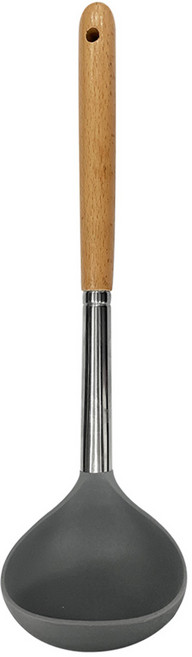 CLARE 典鑽耐熱矽膠湯勺 CL-384130, 灰色, 1支