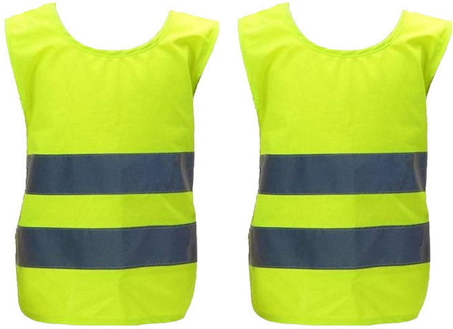 코레샵 캐스비 네이처 안전조끼, 노란색, 2개