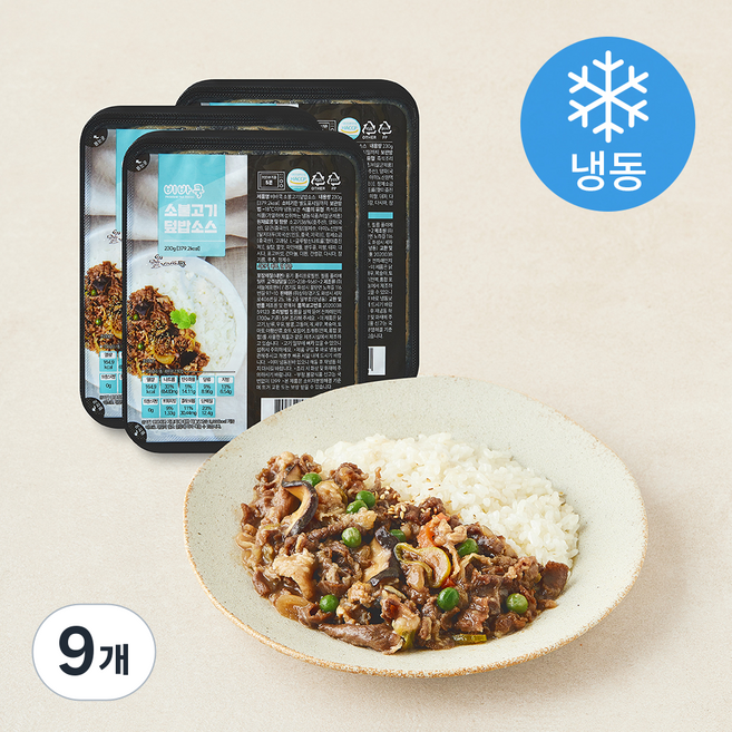 비바쿡 소불고기 덮밥소스 (냉동), 230g, 9개