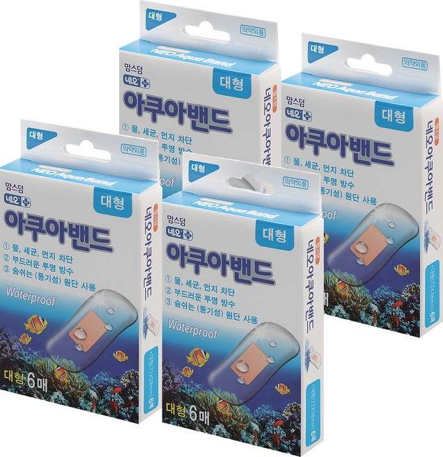 맘스덤 네오 아쿠아밴드, 6개입, 4개