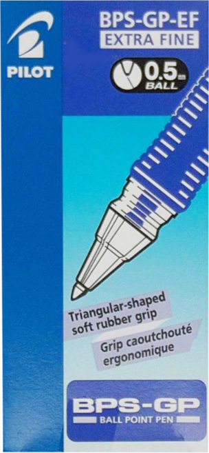 PILOT 百樂 油性舒寫原子筆 0.5mm BPS-GP-EF-L, 藍色, 12支