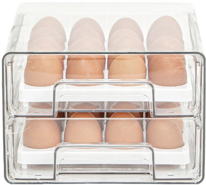 구디푸디 프리미엄 32구 계란 트레이, 투명, 1개