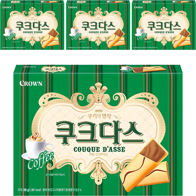 쿠크다스 커피슬림, 289g, 4개