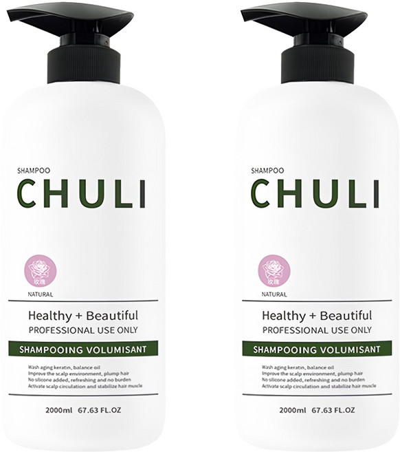 Chuli 初梨 天然系列 洗髮精 玫瑰, 2L, 2瓶