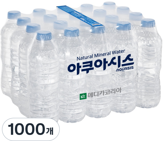 아쿠아시스 무라벨 생수, 500ml, 1000개