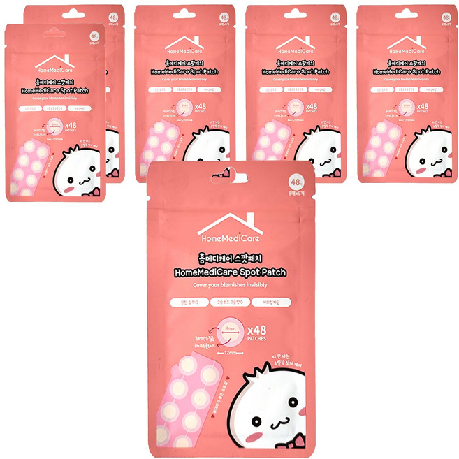 HomeMediCare 韓國隱形痘痘貼 未滅菌 8個, 6張, 6包