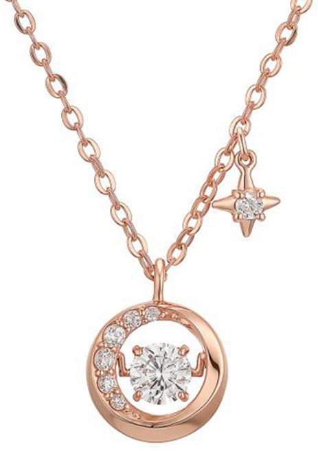 로이드 여성용 L-Carat Own Your Sparkle 멀티 원형 목걸이 LLNS21208O