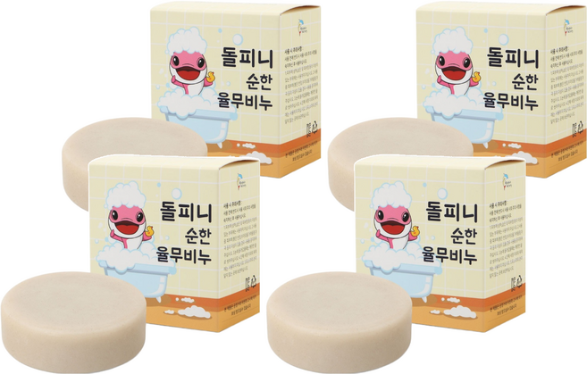 돌피니 순한 율무 비누, 100g, 4개
