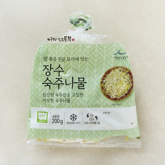 김구원선생 GAP 인증 숙주나물 장수, 200g, 1개