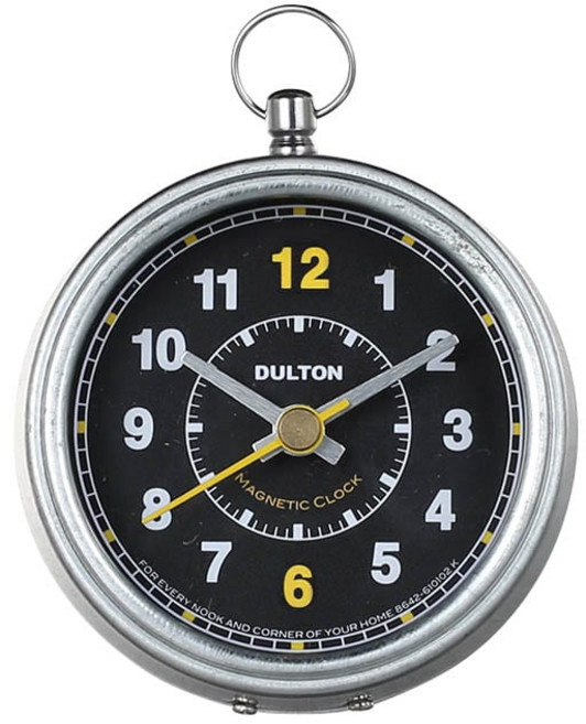 DULTON 經典磁吸圓鐘 73 x 65 x 23mm, 黑色