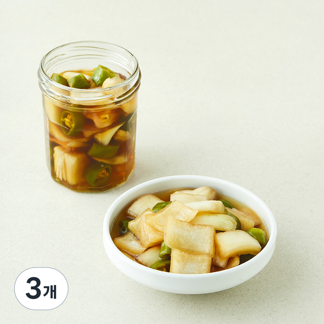 반가 고추를 곁들인 양파장아찌, 700g, 3개