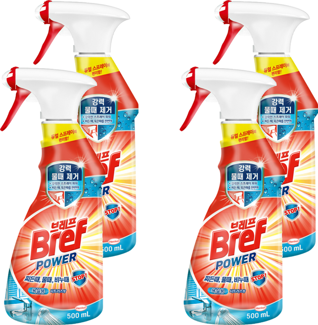브레프 파워 욕실세정제, 500ml, 4개