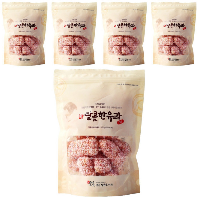 김규흔한과 달콤한유과 레드, 120g, 5개
