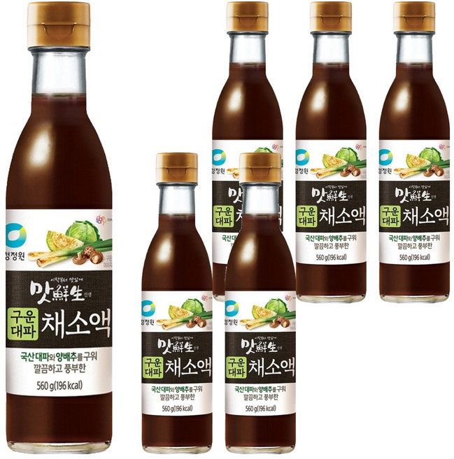 맛선생 대상 구운대파 채소액, 560g, 6개