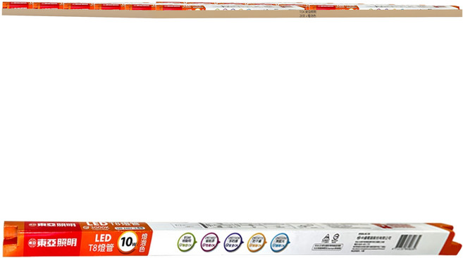TOA 東亞照明 LED T8燈管 LTU20EV-10AAL, 燈泡色(3000K), 20支