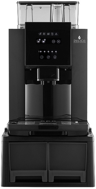 딜리코 오피스프레소 커피머신, Q07R, 샤이니 카본 블랙