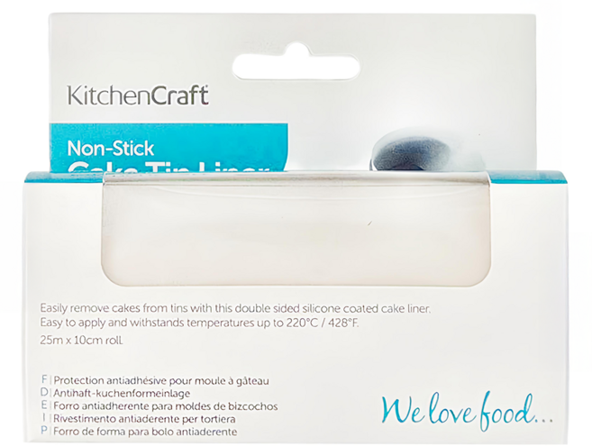 KitchenCraft 捲筒不沾烘焙紙 KCA531, 2500cm, 1入, 1個