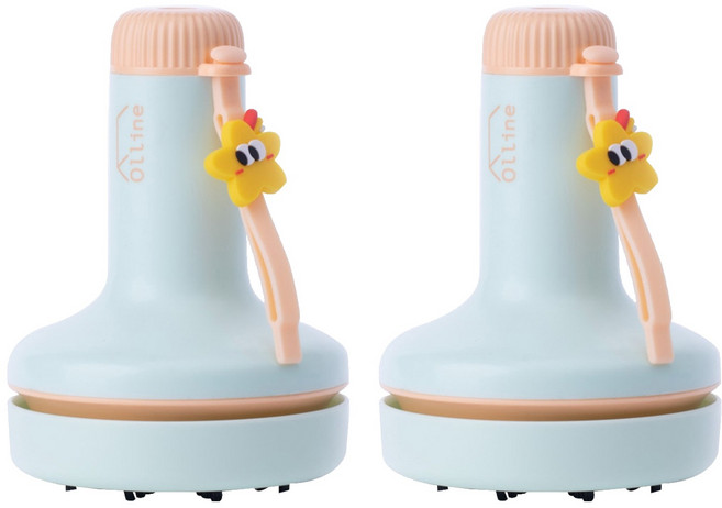 올리네 책상 지우개 충전식 청소기 C타입, 그린, 2개