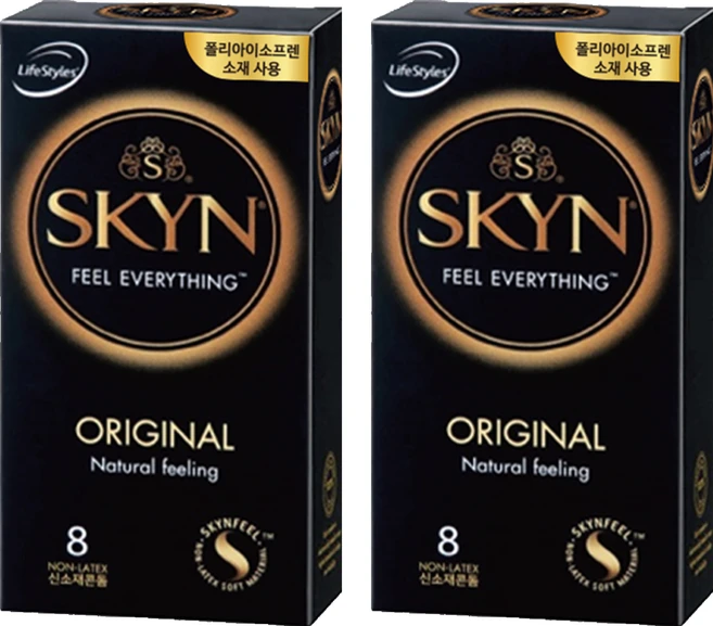 SKYN 라이프스타일 스킨 오리지날 일반형 콘돔, 8개입, 2개 - 쿠팡