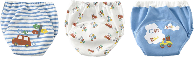 vanibaby 母嬰生活 幼兒學習褲 3件, 小小汽車, 1組