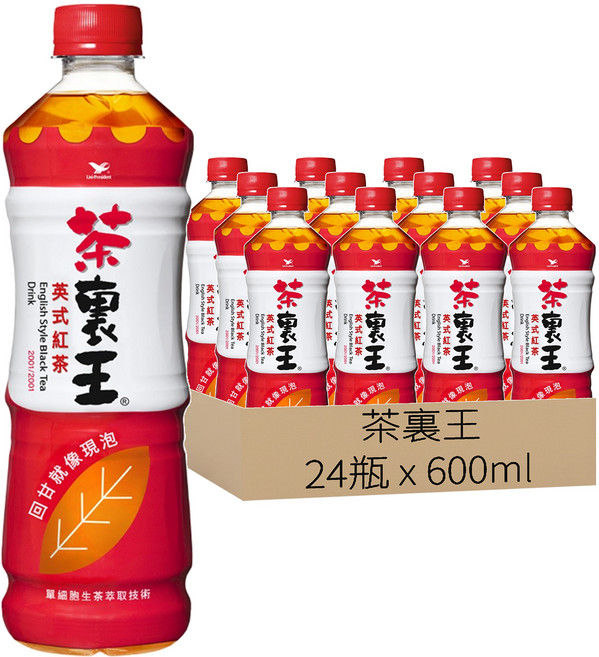 茶裏王 英式紅茶, 600ml, 24瓶
