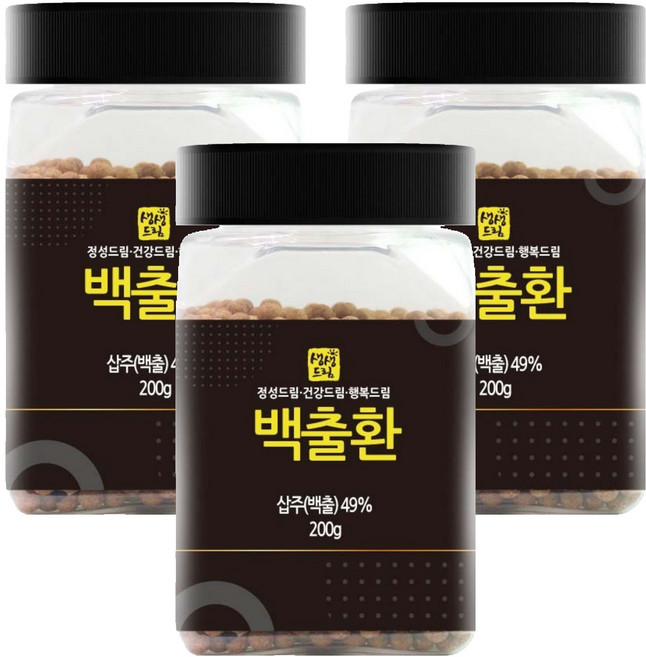 생생드림 백출환 국산, 3개, 200g