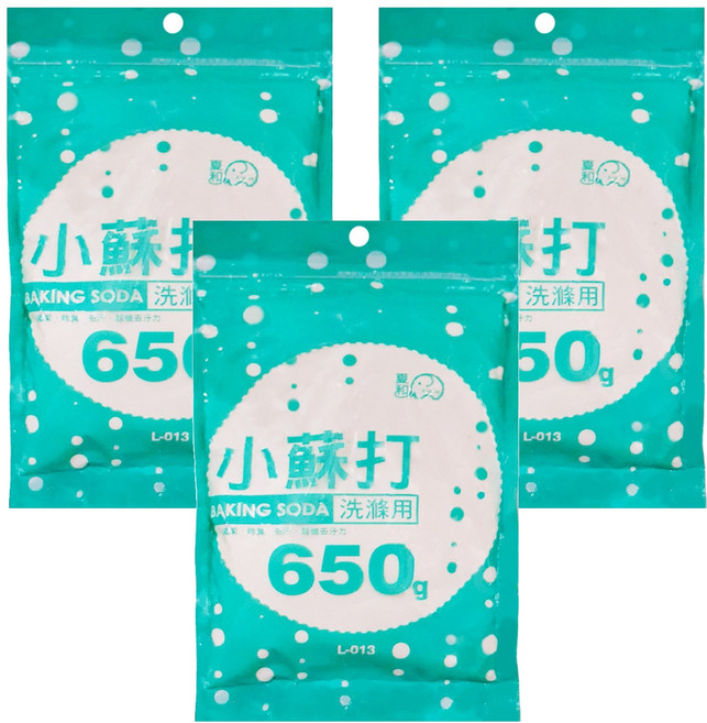 夏和小蘇打粉 消除頑強污垢 清潔除臭防護, 650g, 3包