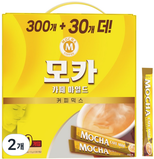 모카씨엔티 모카 카페마일드 커피믹스, 12g, 330개입, 2개