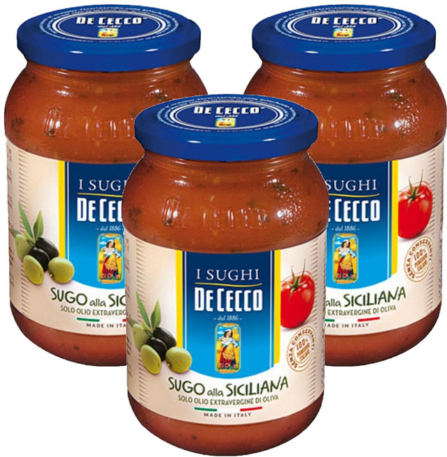 DE CECCO 得科 西西里義大利麵醬, 400g, 3個