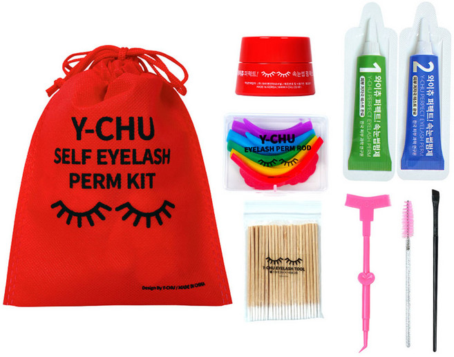 와이츄 시즌3 노글루 셀프 속눈썹펌 키트 3회분 풀세트, 혼합색상, 1세트