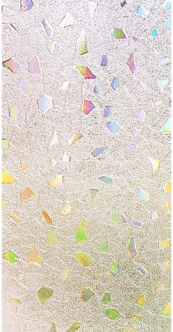 Mega 3D炫彩半透明靜電玻璃貼膜, 七彩石