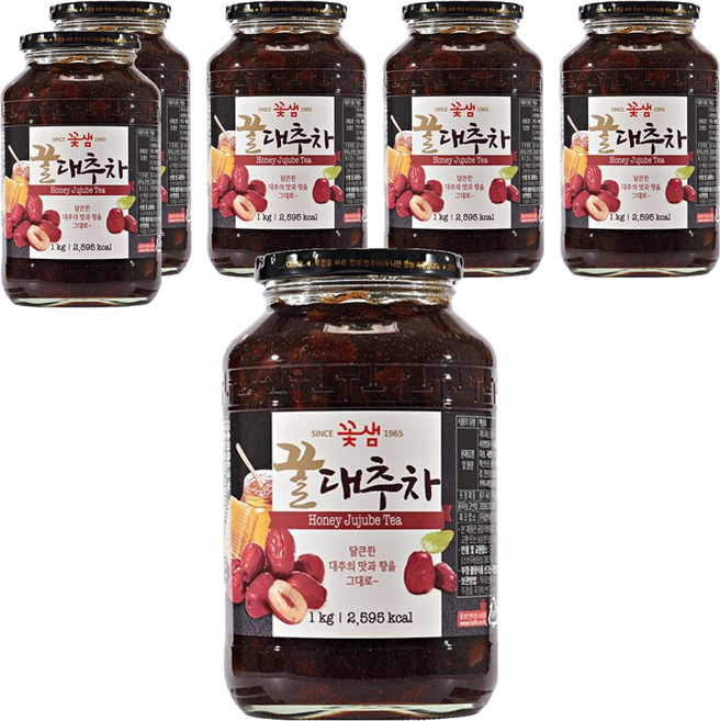 꽃샘 꿀대추차, 1kg, 1개입, 6개