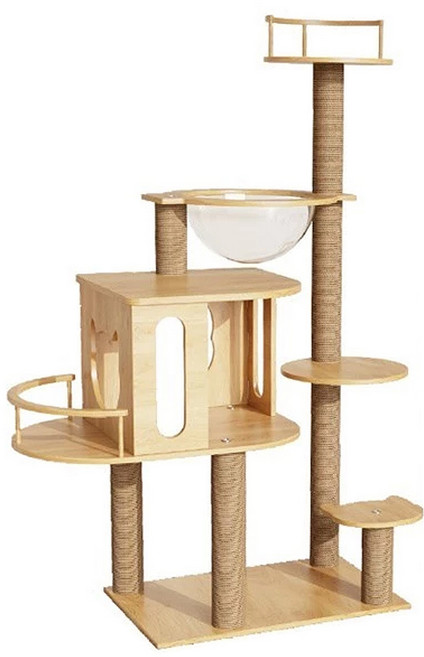 Horla 賀啦 生活家具用品 貓跳台 60*40*135cm, 竹色, 1個