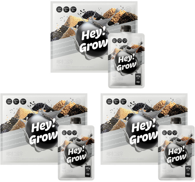 푸드올로지 헤이 그로우 곡물맛 저당 단백질 쉐이크 7p, 3개, 7회분